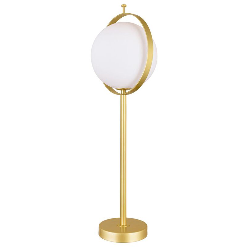 CWI Lighting Da Vinci 1 Light Table Lamp With Brass Finish