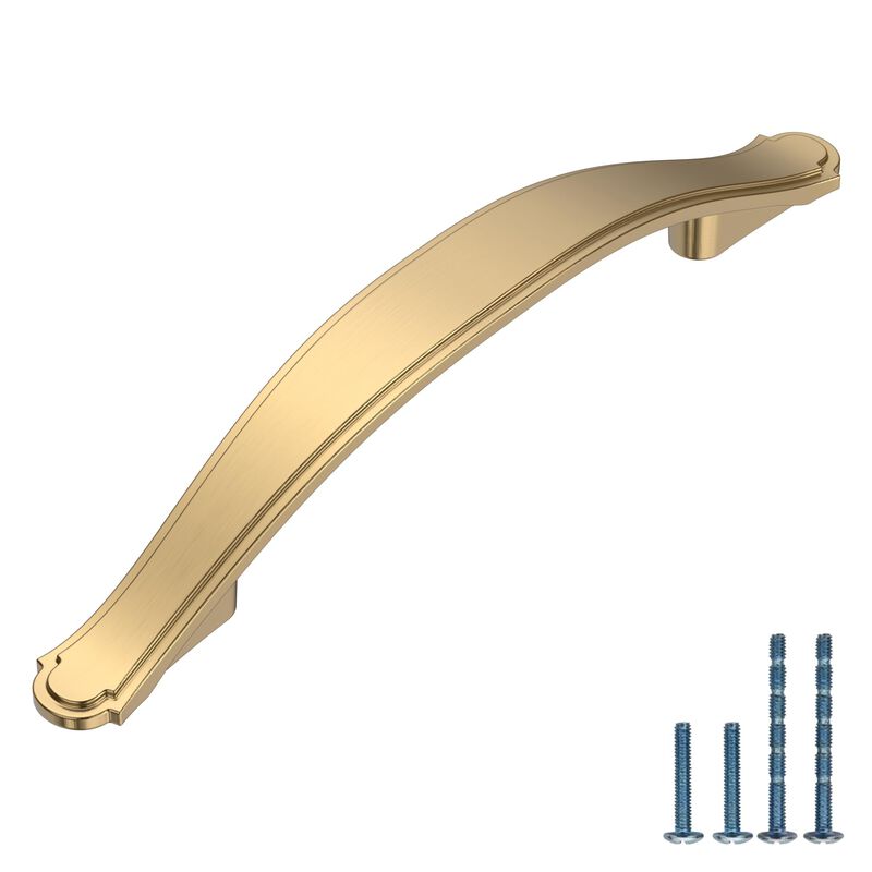 AOOTOCH 10 Pack Champagne Bronze Kitchen Cabinet Handles 3.75 Inch Cabinet Pulls Cabinet Hardware Drawer Handles for Cabinet Dre