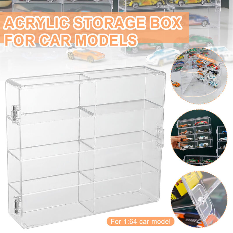 8-Slot Acrylic Organizer &ndash; Transparent Display Rack Storage Box for Small Items