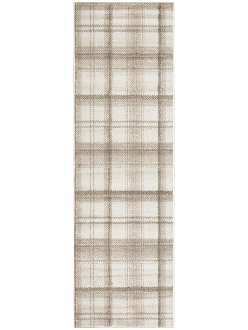Grafix GRF03 Ivory/Beige 2'3" x 7'6" Rug image number 0