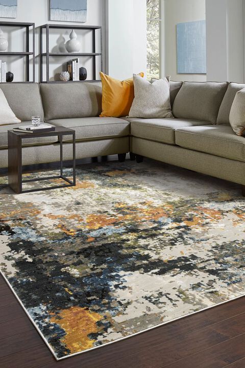 Caravan 502X Beige 2'3" x 7'6" Runner Rug