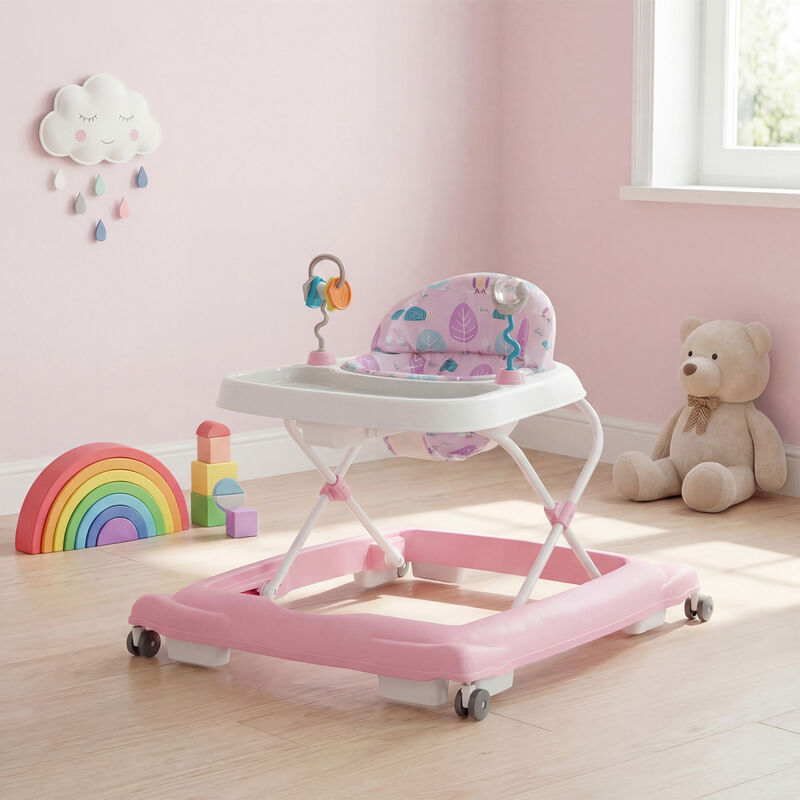 Foldable Baby Walker with Removable Seat and Adjustable Height image number 7