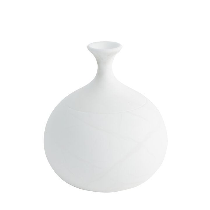Alabaster Fat Bottom Vase