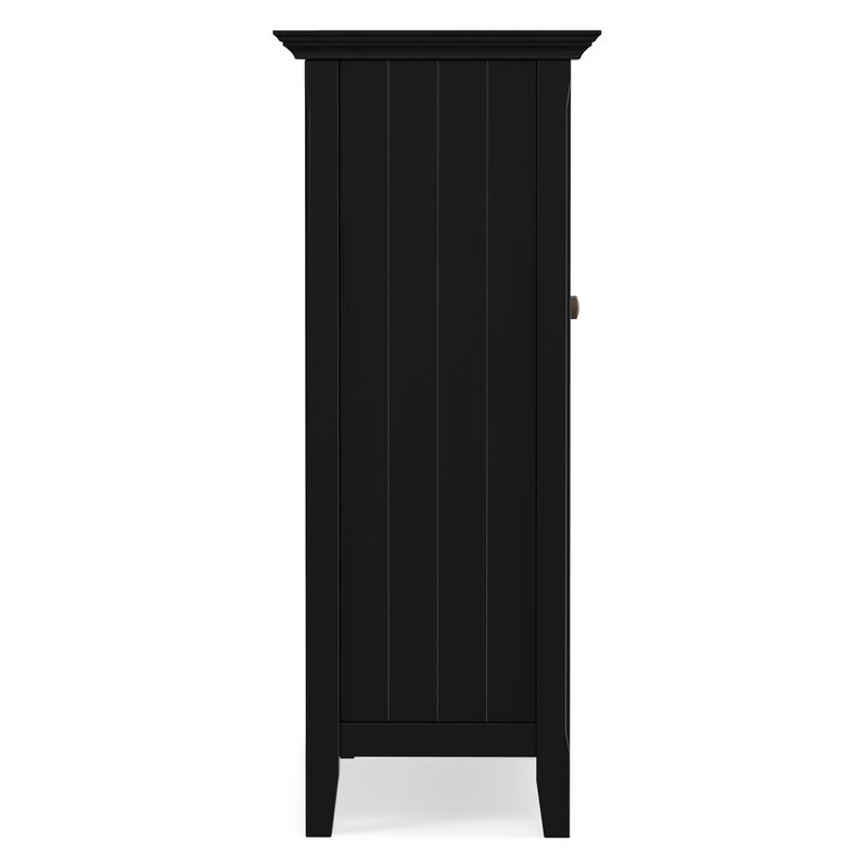 Acadian 39 inch Wide Solid Wood Transitional Storage Cabinet in Black image number 5