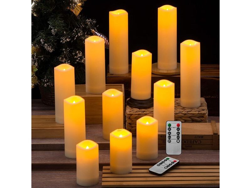 Waterproof Flickering Flameless Candles,Battery Operated Candles image number 4