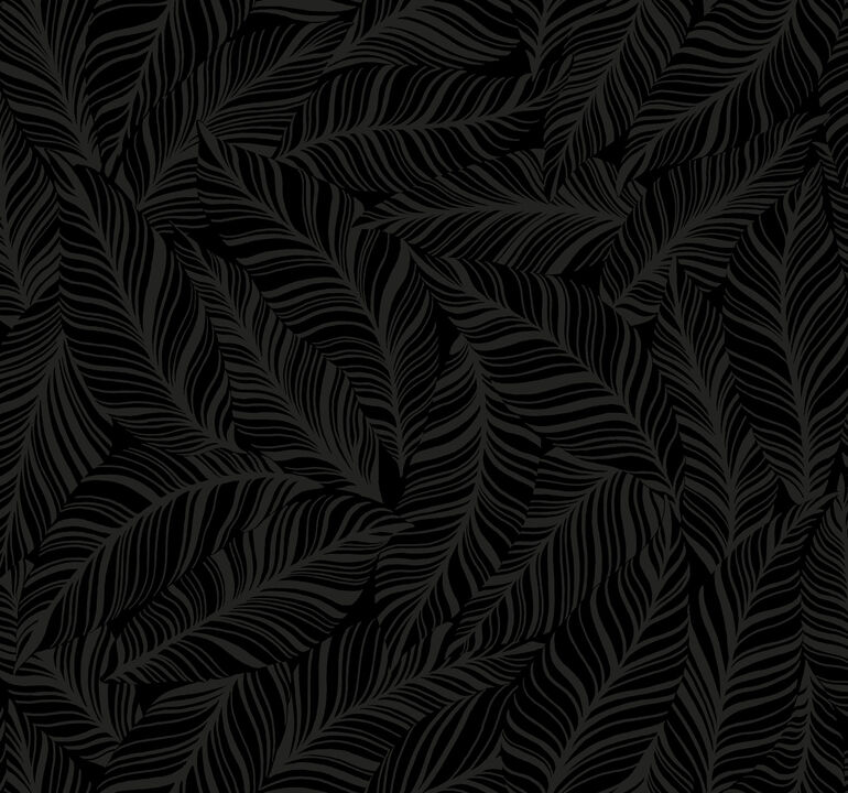 Rainforest Canopy Black Wallpaper