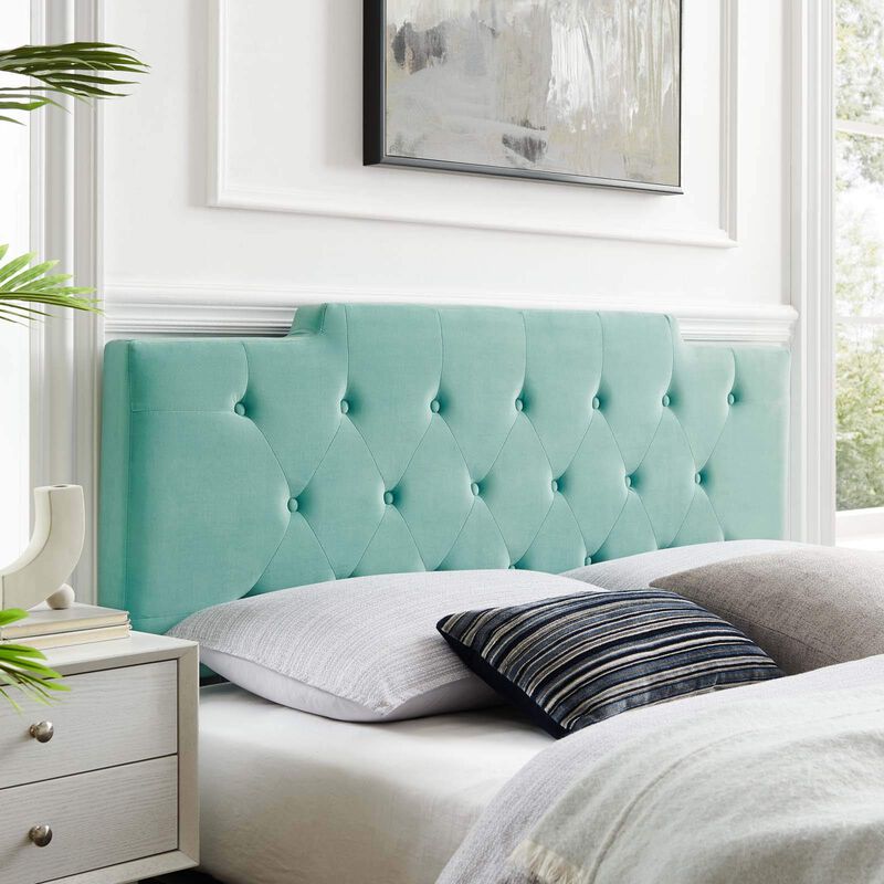 Juliet Tufted Performance Velvet King/California King Headboard image number 1