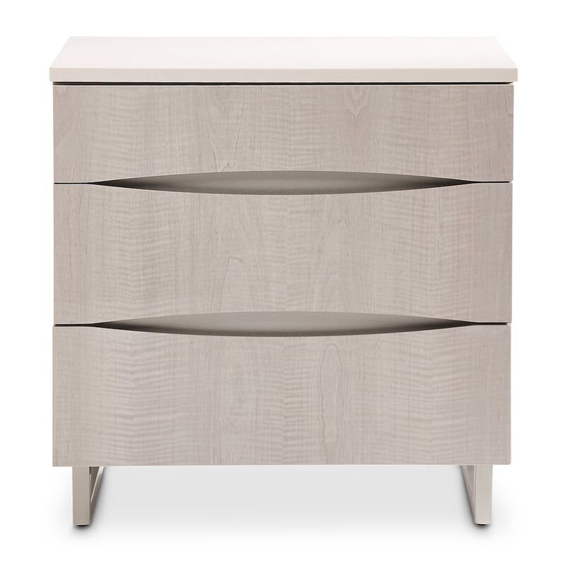 Michael Amini Marin Nightstand - Greige