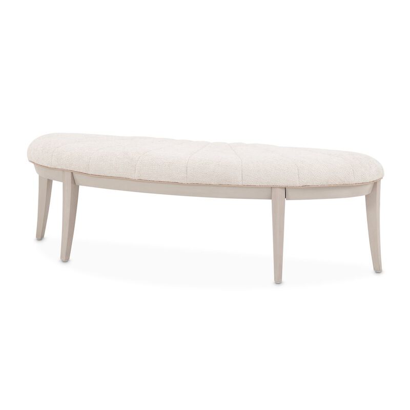 Michael Amini Fantosini Bed Bench - Silver Mist