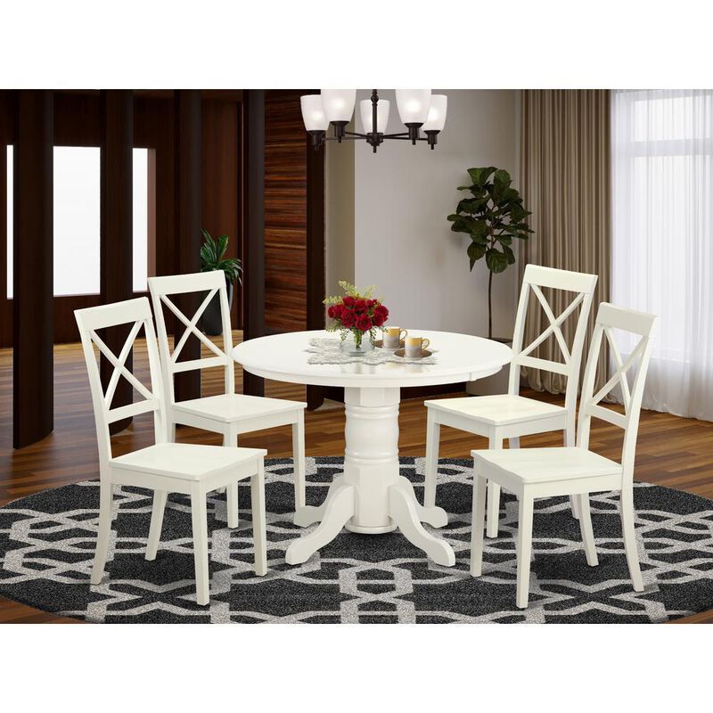 5 PC Kitchen nook Dining set - Kitchen Table and 4 dinette Chairs