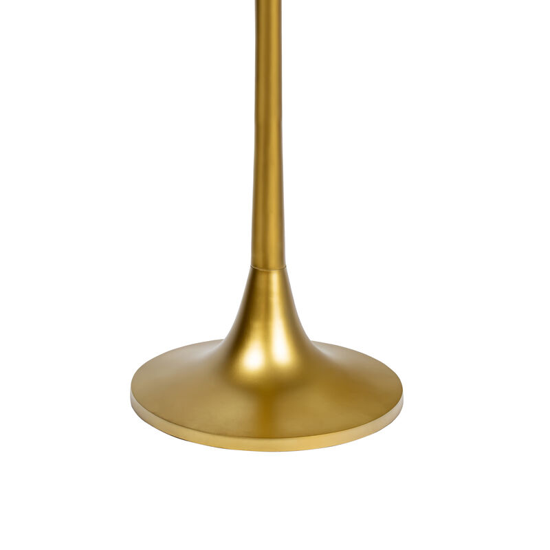 Nysha Modern Bohemian Metal/Resin Inlay Top End Table