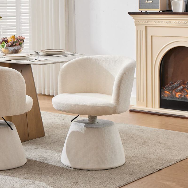 Haxcuk Chenille Upholstered Vanity Chair image number 3