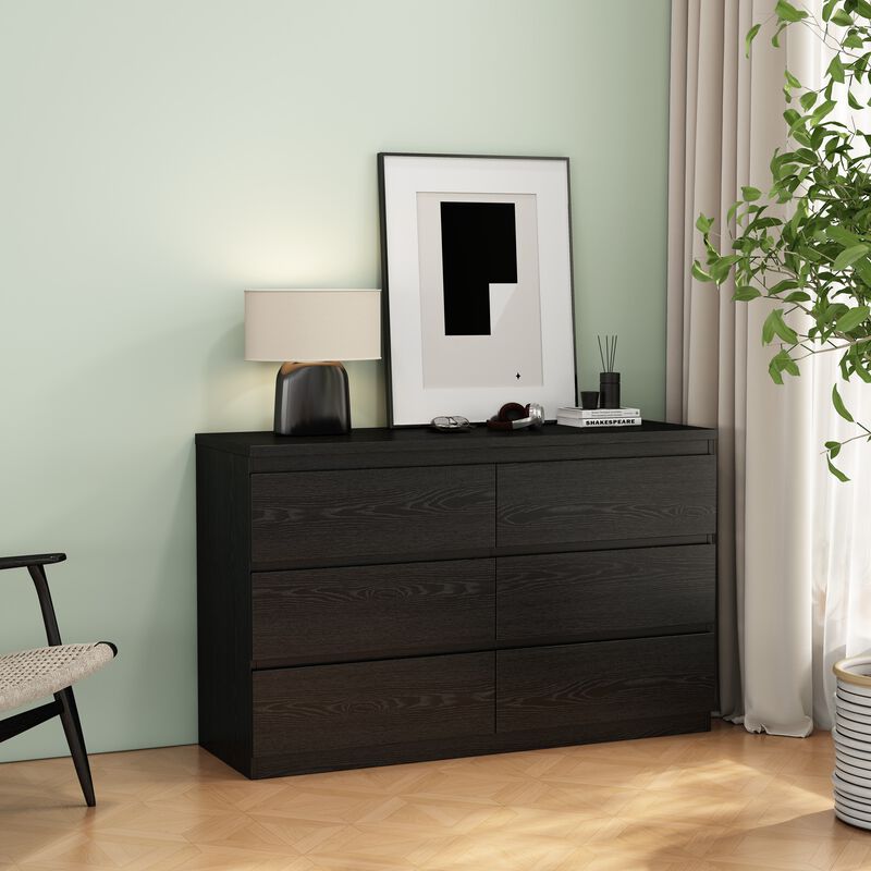 Bixnom 6‑Drawer Modern Dresser image number 3