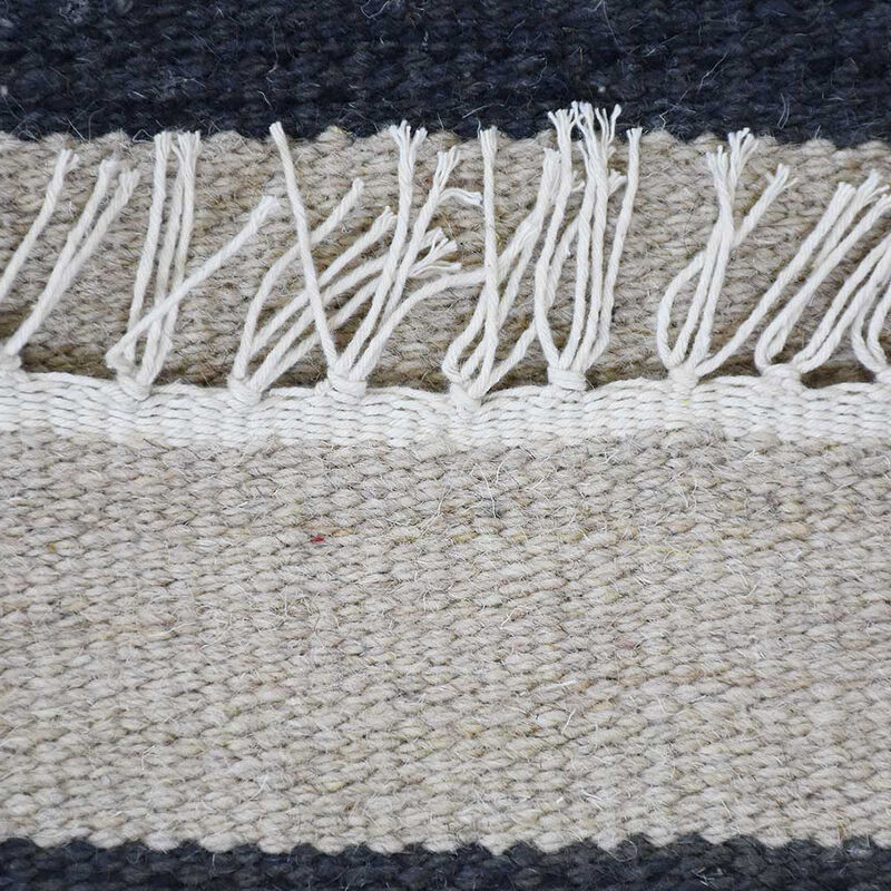 RUGSOTIC CARPETS HAND WOVEN FLAT WEAVE KILIM WOOL ECO-FRIENDLY AREA RUGS  - Rectangle Shape, Contemporary Design, Low Pile Handmade Rugs for Living Room (D00118) image number 9
