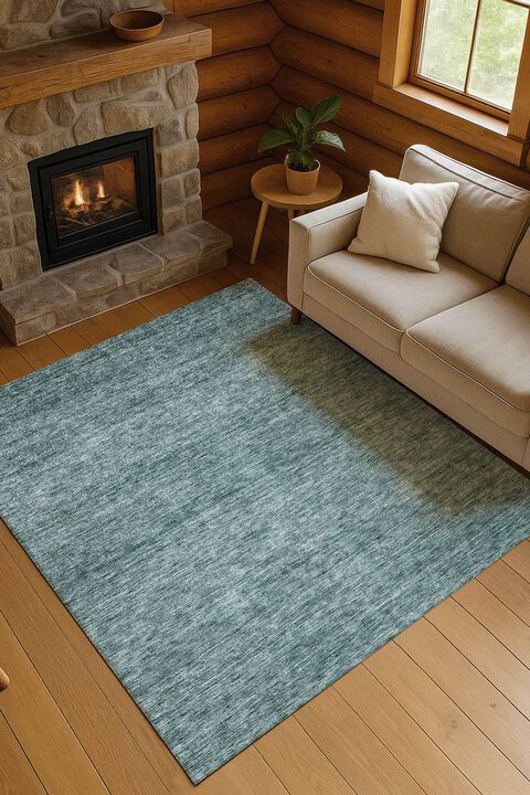 Soft Essentials SE1 Teal 9' x 12' Rug