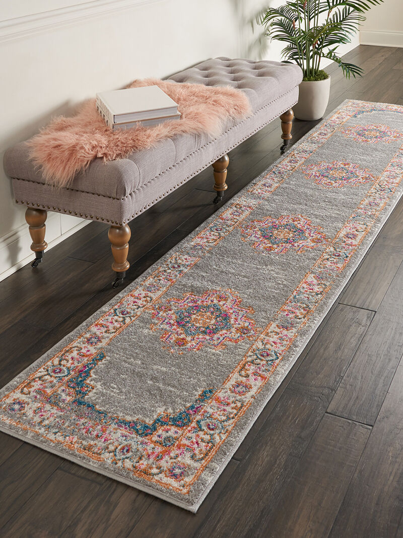 Passion PSN03 Gray 2'2" x 10' Rug image number 6