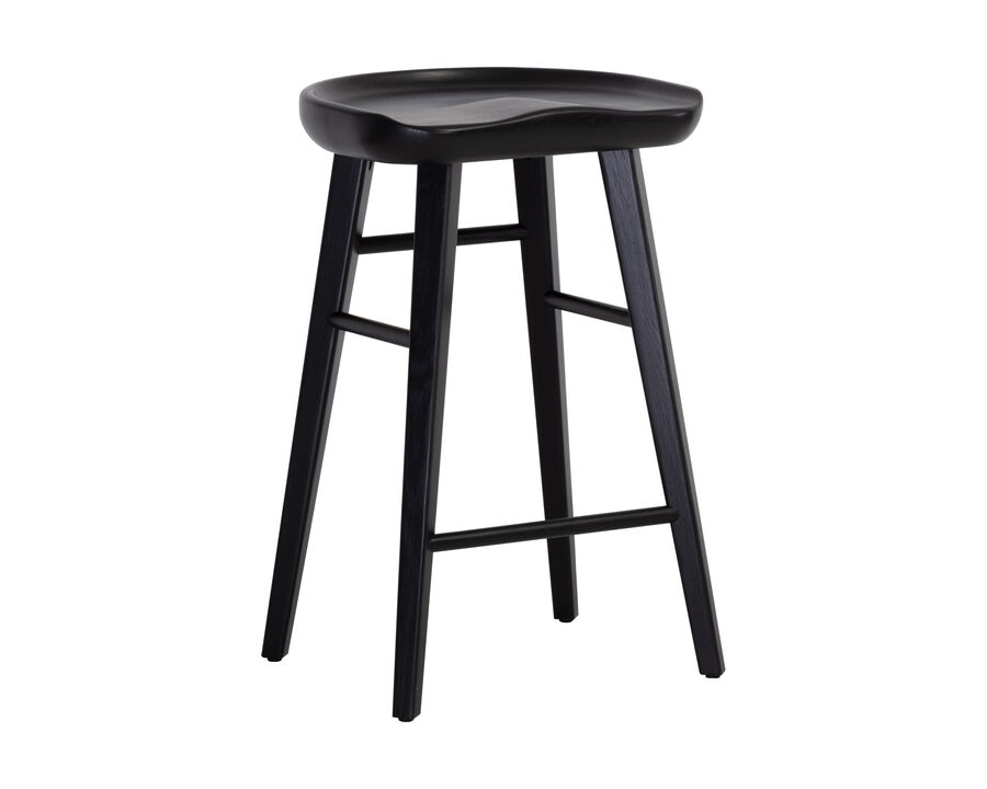 Dominic Black Counter Stool