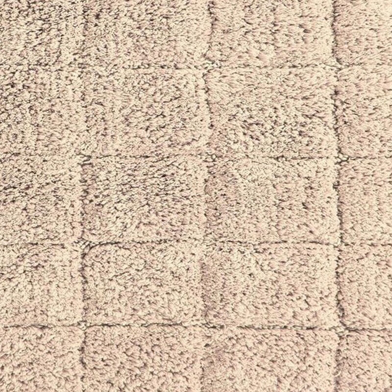 Knightsbridge Summer Tile 220 GSF Non Skid Back Bath Rug 17 x 24 - Aqua