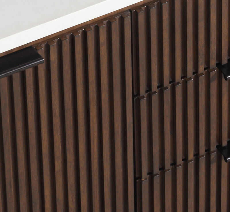 Diego 55" Bathroom Vanity Walnut image number 4