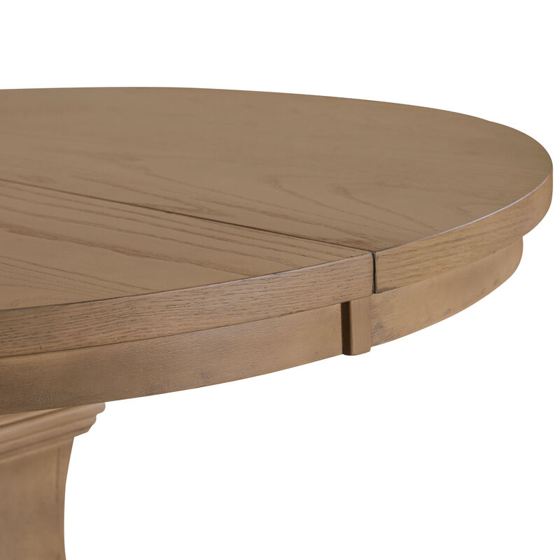 Christopher Knight Home Idalia Rustic Wood Expandable Oval Dining Table