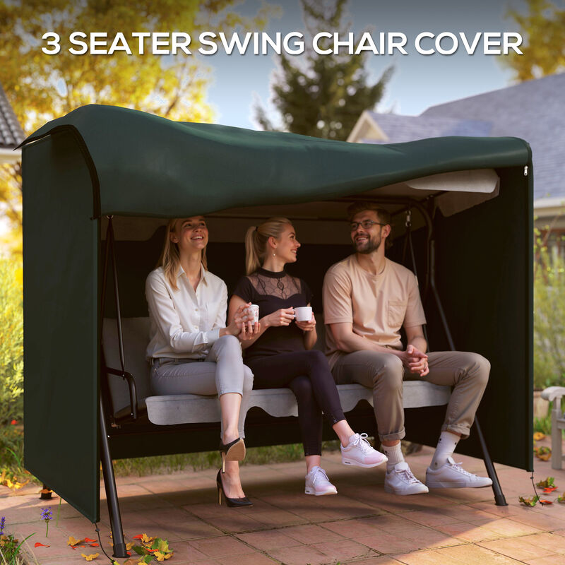 Hivvago UV, Water, and Dust-Resistant Patio Swing Cover image number 4