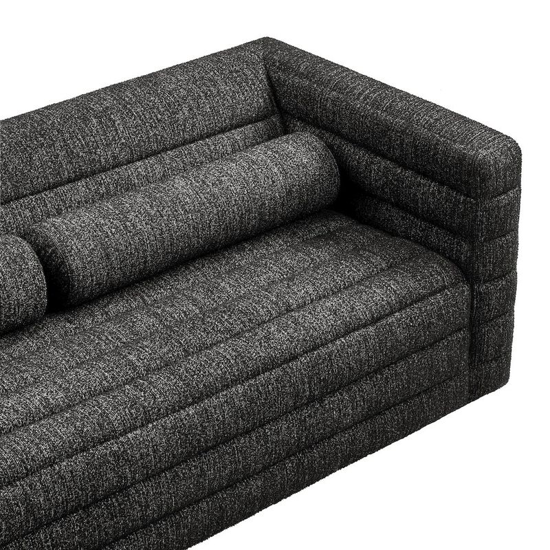 Modway Relle Channel Tufted Boucle Upholstered Sofa