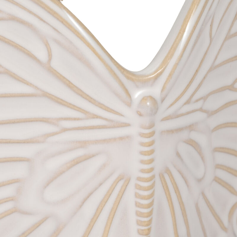 7" Butterfly Planter, Ivory image number 3