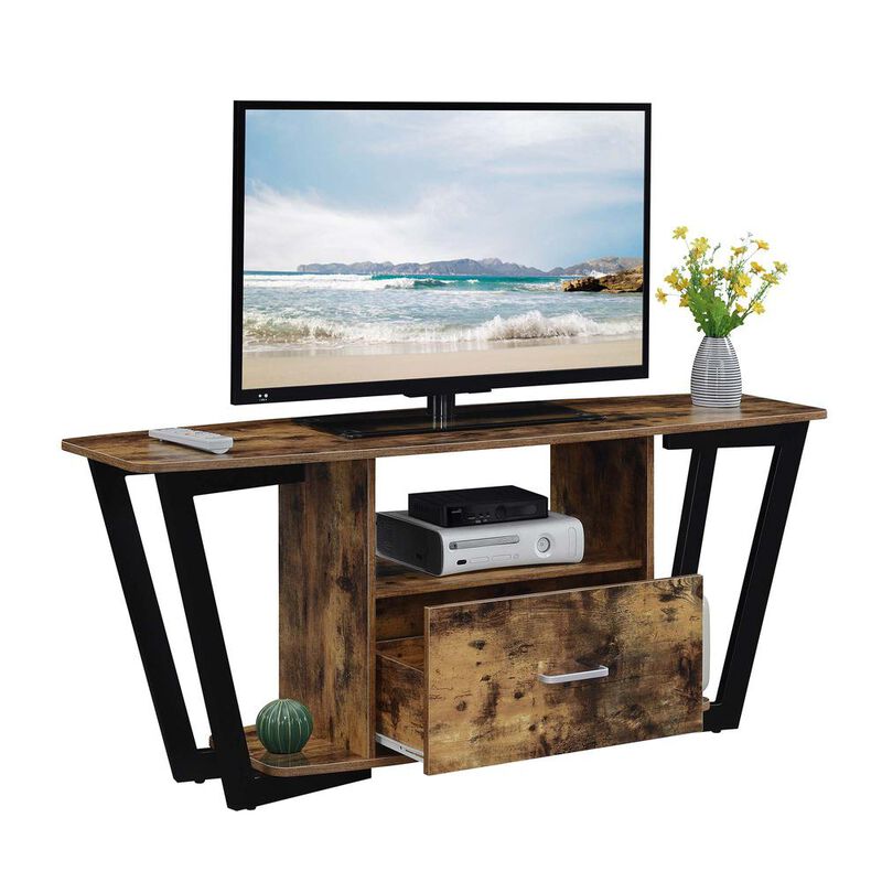 Convenience Concepts Graystone 60 inch 1 Drawer TV Stand with Shelves