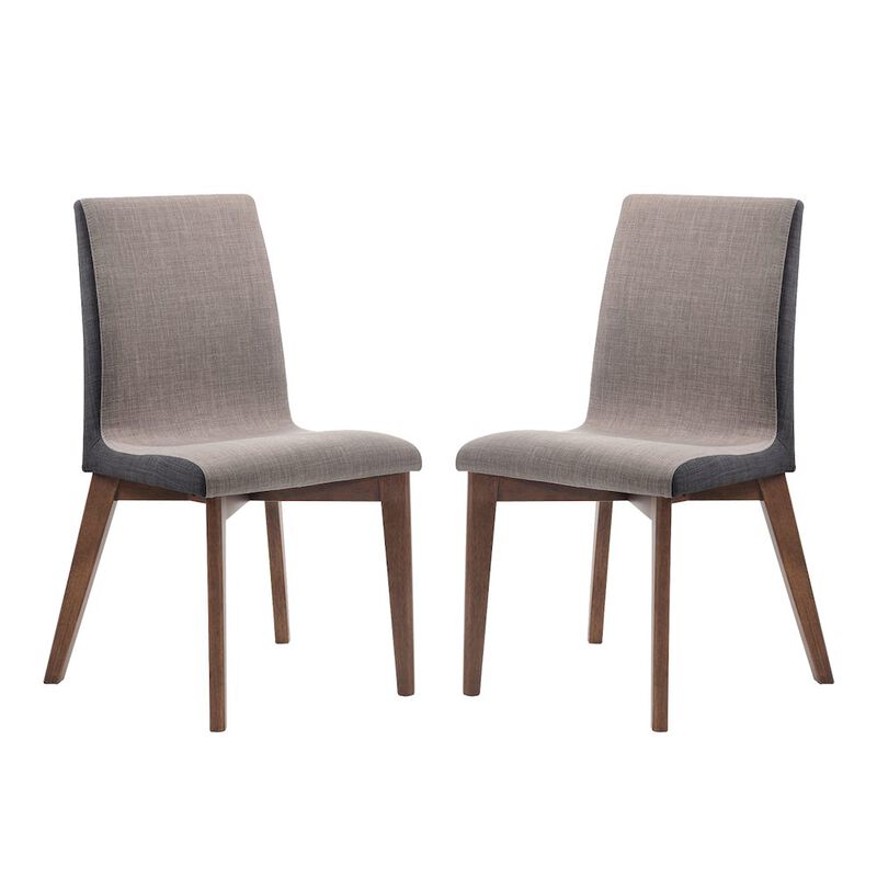 Simple Relax Set of 2 Dining Side Chairs in Light Gray image number 0