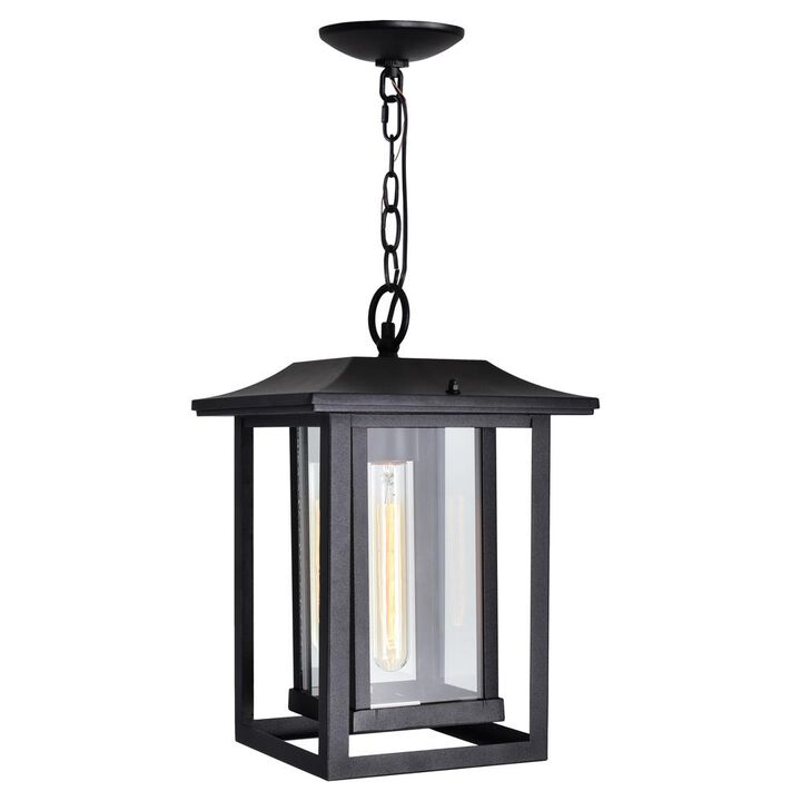 CWI Lighting Winfield 1 Light Black Outdoor Hanging Light