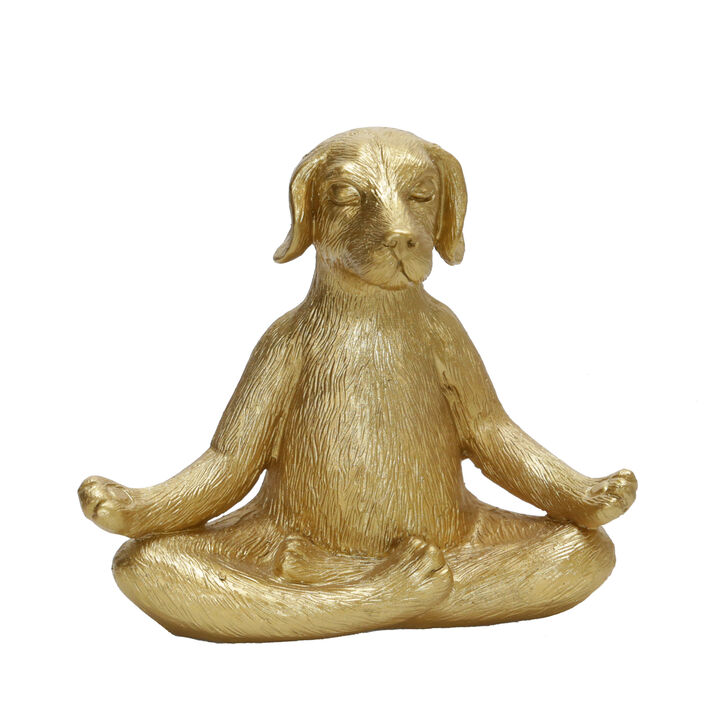 Solid Yoga Dog Figurine