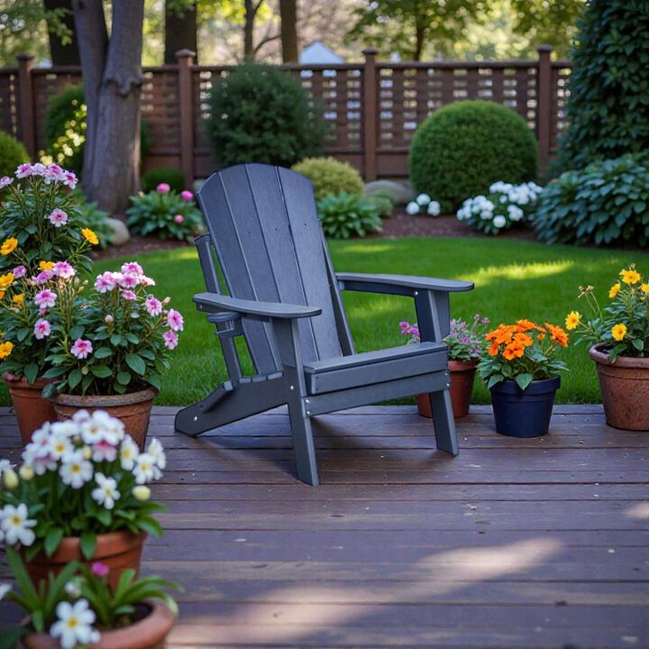 Hivvago HDPE Patio Adirondack Chair