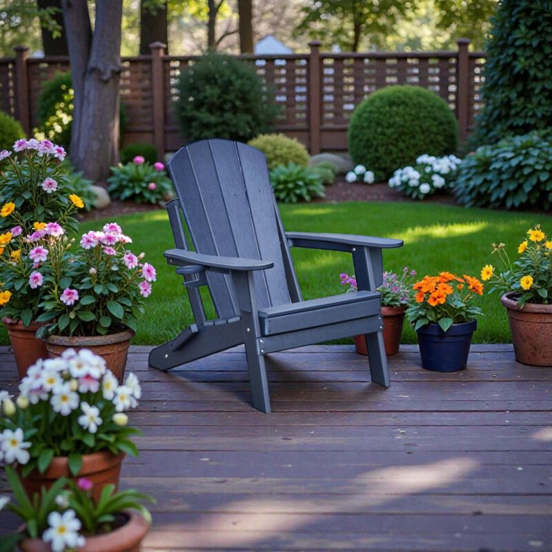 Hivvago HDPE Patio Adirondack Chair image number 1