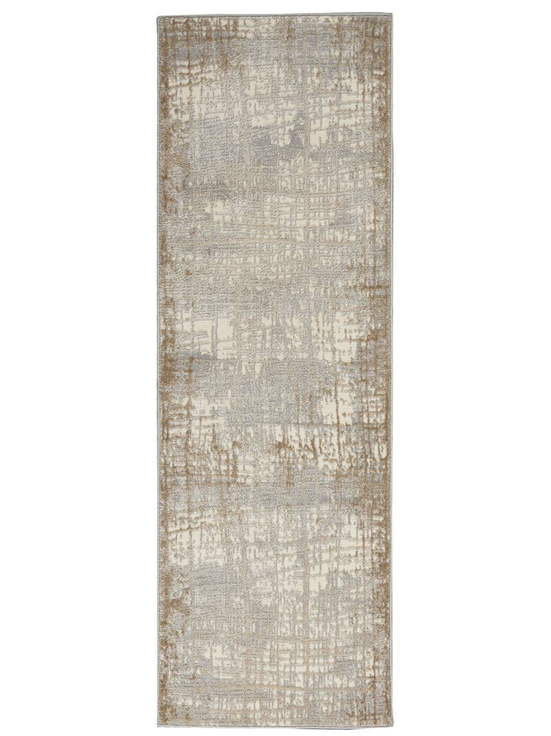 CK950 Rush CK950 Ivory/Taupe 2'3" x 7'3" Rug image number 0