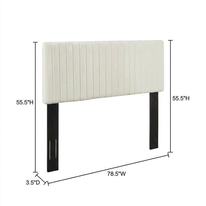 Performance Velvet King Headboard, Upholstered Design, Sturdy Build