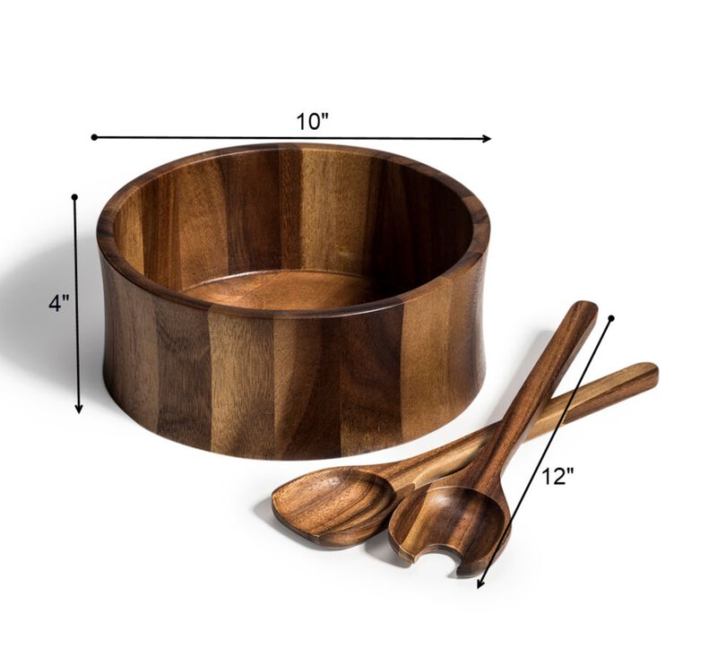 Large Salad Bowl with Servers