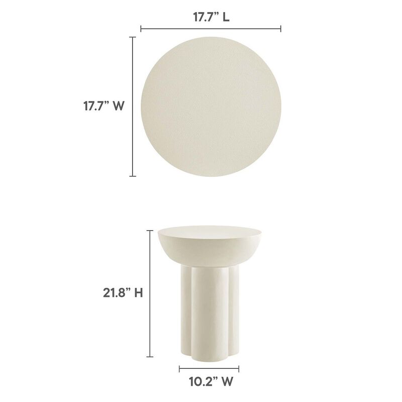Caspian Round Concrete Side Table image number 2