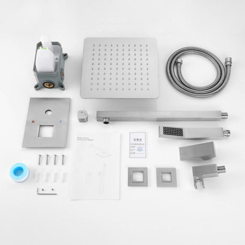 Premium Shower Systems High-Pressure Rainfall Shower Head & Handheld Combo for Modern Bathrooms