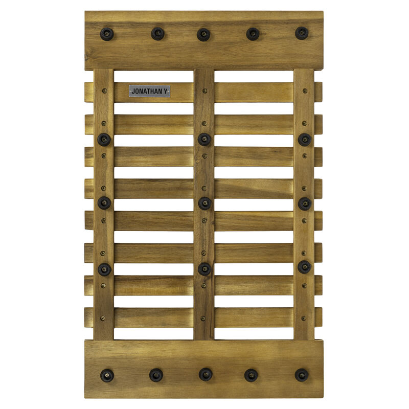 Paige Modern Classic Acacia Wood Slat Indoor/Outdoor Area Rug