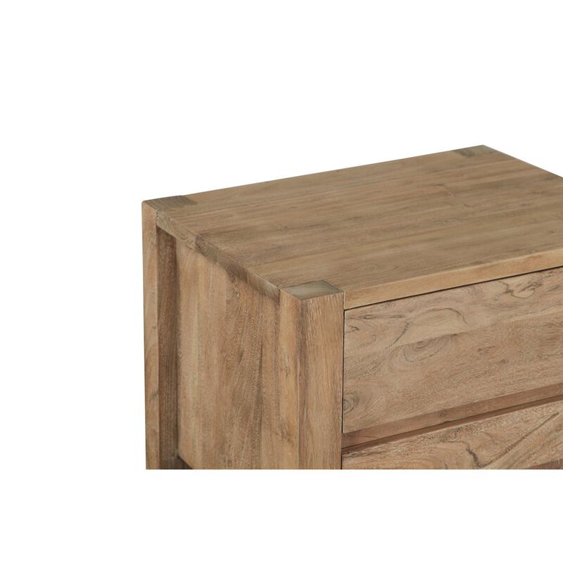 World Interiors Mesa 32" Nightstand in Brushed Acacia image number 4