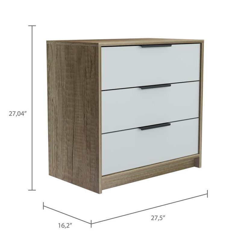 Egeo 3 Drawer Dresser White