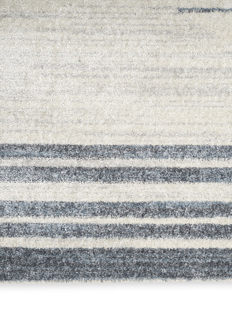 Astra Machine Washable ASW04 Ivory/Blue 3'3" x 5' Rug