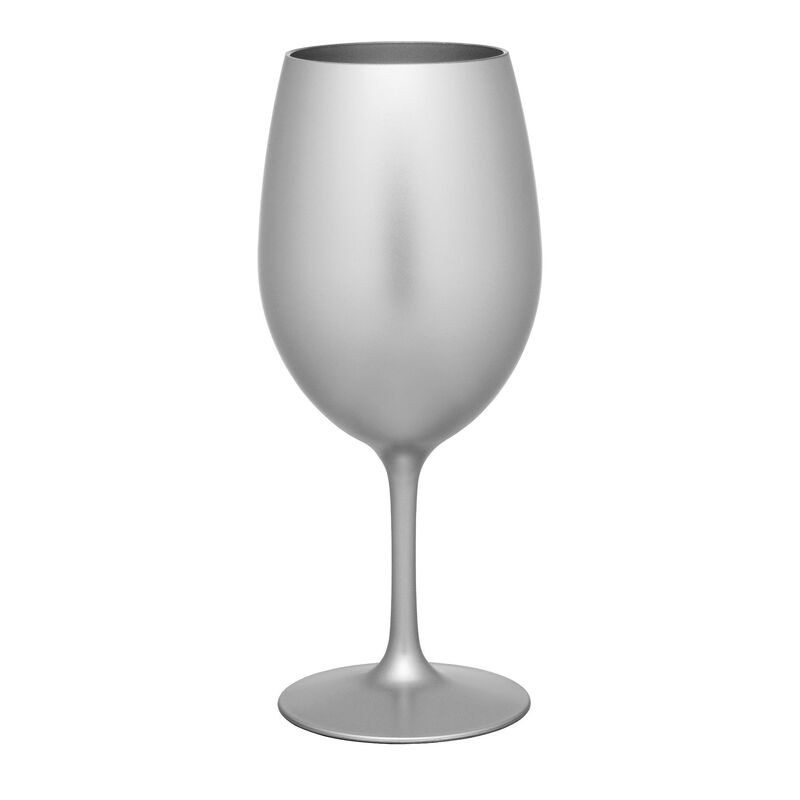 HomeRoots Set of Four Silver Acrylic Stemmed All Purpose Wine Glass image number 0