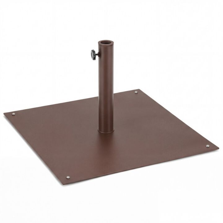 25 Inch Square Patio Umbrella Base 42 LBS Weighted