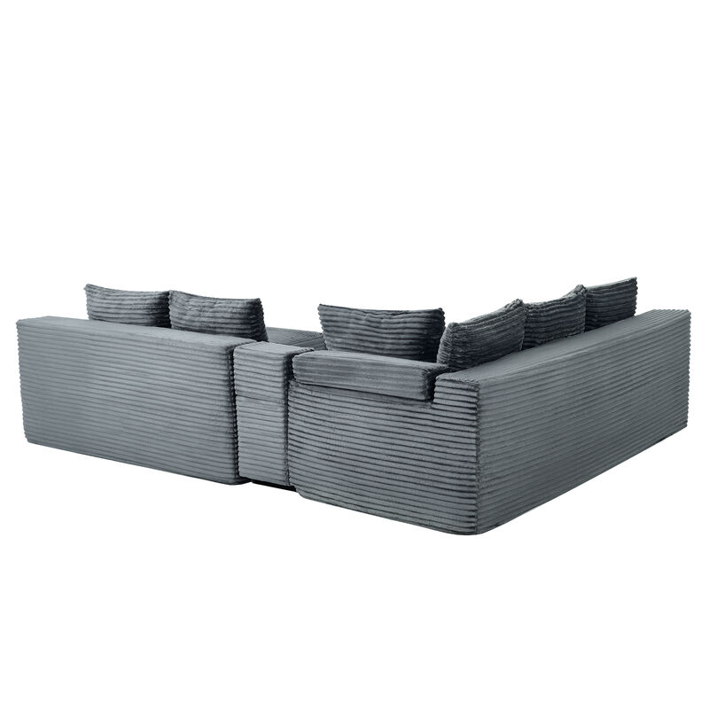 Prink L-Shaped Modular Sectional Sofa image number 4