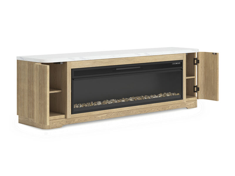 Camdill 80" TV Stand with Electric Fireplace image number 3