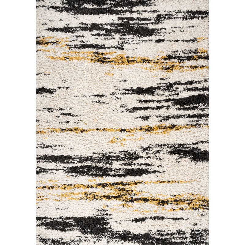 Nova Modern Bold Strie Shag Area Rug