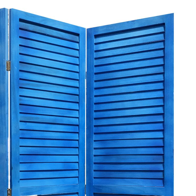 3-Panel Shutter Screen Room Divider for Stylish Privacy and Elegant Space Division