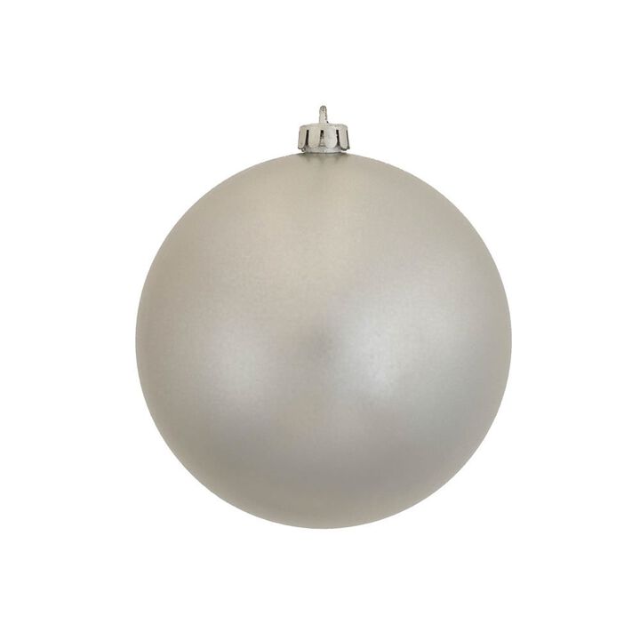 Vickerman 393963 - 6" Silver Candy Ball Christmas Tree Ornament (4 pack) (N591507DCV)