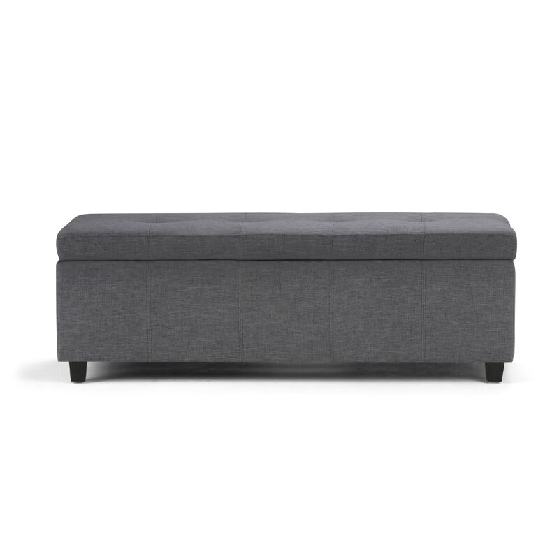 Simpli Home Castleford Storage Ottoman image number 2